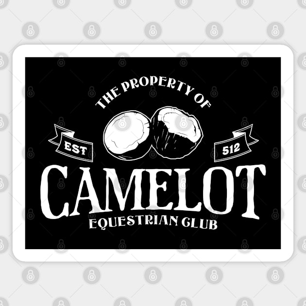 Property Of Camelot Equestrian Club Magnet by Three Meat Curry